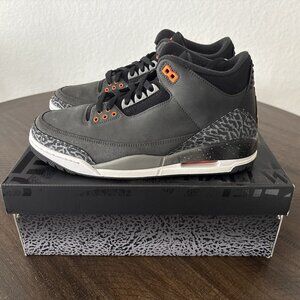 NEW!! Nike Air Jordan Retro 3 Shoes Fear Pack Grey Orange OG CT8532-080 Men’s 10